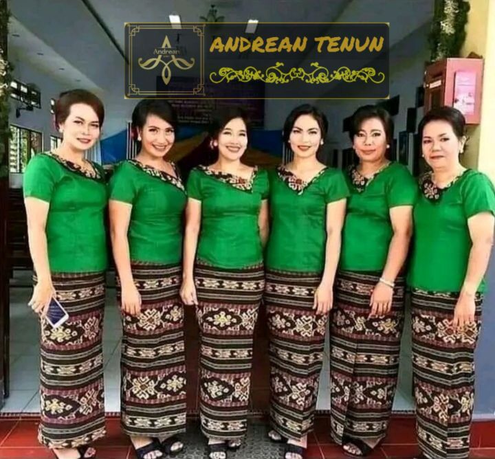 Baju Set Tenun Motif Rote (bluse &rok)-Baju Pesata Adat | Lazada Indonesia