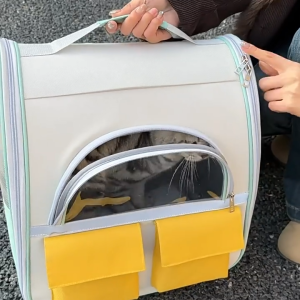 Smart Pets Cat Bag Outdoor Pet Bag Portable Dog Bag Portable Pet Backpack Breathable Color Matching Bag