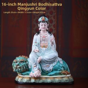 DAIYUTANG | Ceramic Manjushri and Samantabhadra Buddha Home Figurine