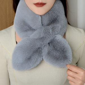 JIFANPAUL | Warm Faux Rabbit Fur Scarf
