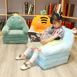 Childrens Folding Sofa Backrest Cushion Cartoon Seat Mat Tatami Nursery Reading Pad Foldable Mat Pillow Kids Furniture