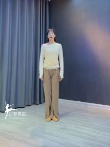 Modern dance outfit mesh long sleeved top womens training suit Spring and Autumn 2024 classical dance body suit