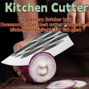 Japanese Chef Knife For Kitchen 30cm High Quality Stainless Steel   Butchers Knife Heavy Duty Meat Knife Fish Head Chop Bone Knife Cooking Knives Boning Knife Multi Function Kitchen Knife
