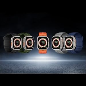 Silicone Strap for Apple Watch Iwatch Ultra 2/Ultra 49mm 45mm 41mm Sport Bracelet Men Watch Band Series 11 10 9 8 7 6 5 4 SE 3 2 1 46mm 44mm 40mm 42mm 38mm 45 mm 49 mm T500 T500+ T500+pro DT No 1 HW22 W26 IWO SE 3/ultra 3