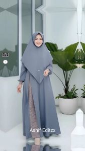 Busana Muslim Terbaru/Gamis Ayana Series/Gamis Kekinian/Bahan Syakila Size M-L-XL-XXL