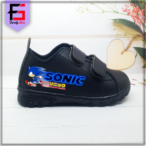 Sepatu Sneakers Anak Fashion Motif SONIC / Sepatu Kets Perekat Anak Karakter Sonic The Hedgehog