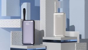 Portable Powerbank 10000mAh 66W Fast Charging Power Bank Built in Cable For Type C and iPhone