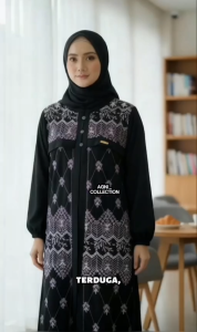 PROMO!!! Gamis AGNI Bahan Anti UV Mix Brukat Tile – Dress Muslim Elegan Wanita || Gamis Lebaran Gamis Kondangan TERBARU 2026
