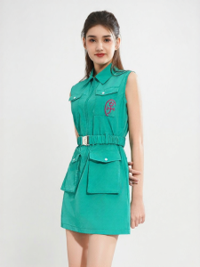 CASTELBAJAC GOLF | Summer Sleeveless Waist-Shaping Fashionable Dress