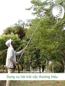 ⚡Miễn Phí Vận Chuyển⚡ Vợt hái trái cây 6 m  rút gọn tiện lợi. trên cao kim loại inox siêu chắc hái trái cây dễ dàng (Sào Hái Trái Cây Trên Cao Loại Hái Xoàigậy hái quảdụng cụ hái trái câydụng cụ hái quả)