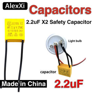 2.2uF X2 Safety Capacitor 225/275/310V AC Polypropylene Film for DC AC Pulse Circuits