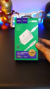 Bộ sạc nhanh Hoco C80 2 cổng USB và Type C PD 20W QC3.0 củ sạc chống cháy nổ -SHINSTORE