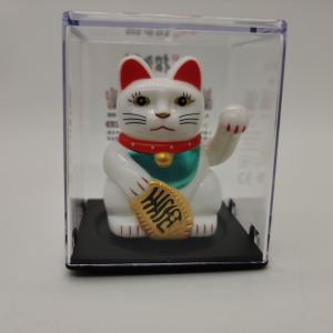 Solar Powered Mini Lucky Cat Figurine Creative Wave Hand Gift Decoration Car Interior Decoration Super Cat Brand