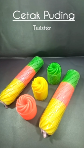 PROMO HARGA ISI 36 BIJI CETAKAN KUE PUTU AYU APEM PUDING LAPIS MOTIF TWISTER BAHAN PLASTIK