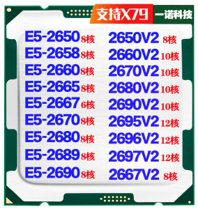 Intel E5-2690 V2 CPU 2.9GHz 6-Core 65W 14nm Intel Xeon Phi Processor Computer Hardware Desktop Central Processing Unit