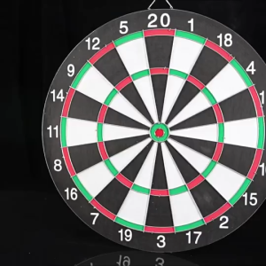 16INCH 40CM DART GAME DOUBLE-SIDED DART BOARD BACK BOARD WITH 6 DARTS SET FOR ADULTS OR KIDS