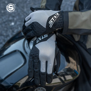 ถุงมือขี่มอเตอร์ไซค์ถุงมือขี่จักรยานหน้าจอสัมผัสระบายอากาศได้สำหรับผู้ชายผู้หญิงสไตล์มอเตอร์ไซด์ XS-XXL อุปกรณ์ป้องกัน
