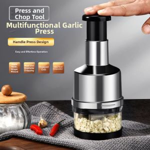 YANZHAI | Garlic Press Stainless Steel Manual Chopper