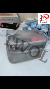 TWOL 1pcs Mesh Double Layer Makeup Bag Travel Portable Wash Bag Simple Cosmetics Storage Bag Toiletries Bag