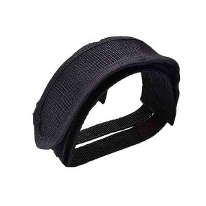 1/2pcs Black Outdoor Bicycle Pedal Strap Fixed Pedal Strap Mountain Bike Ultra Light Nylon Pedal Dog Mouth Cover Pedal Strap