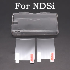 Plastic Clear Crystal Shell Skin Case Cover For New 2DS 3DS XL LL NDSL For DSi NDSi XL LL Screen Protective Film