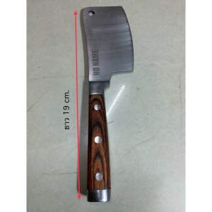 มือหนึ่ง มีดอีโต้ไซส์มินิ(ใบมีด3.5")-ใบมีดสแตนเลส-ด้ามหุ้มไม้มีด อีโต้จิ๋ว-ยาว 19.5cm มีดอีโต้สไตล์เกาหลี ใช้งานได้จริง