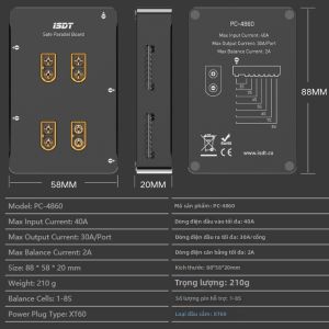 ISDT | Đầu Sạc Cân Bằng Thông Minh Đôi 500w 20A