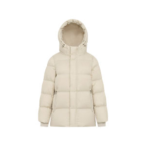ALOHA LU | Áo Khoác Nữ Có Mũ Quilted 90% Lông Vịt Trắng