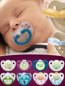 NUK Baby Soothing Pacifier Sleeping Aid Silicone Latex Pacifier 0 to 18 Months Anti Gas Anti Tooth Bulging German Made
