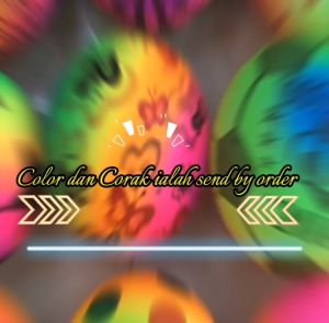 Inflatable Football Assorted Beach Pool Ball Sport Kick Game Kids Toy Random Corak Dan Color