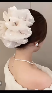 Kẹp Tóc Hình Cá Mập Cao Cấp Thời Trang Mới 2025 Kẹp Tóc Phụ Kiện Tóc Đuôi Ngựa Thanh Lịch Cho Phụ Nữ Phụ Kiện Tóc Bằng Lông Vũ