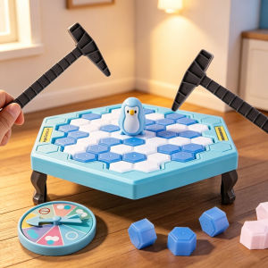 Save The Penguin Ice Tapping Rescue Game STEM Educational Toy Parent Child Bonding Family Fun Great Ice Breaker Party Game