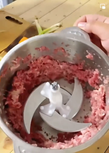 2L Electric Meat Grinder Stainless Steel Chopper and Blender Multifunctional Food Processor