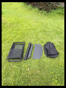 Mountainhiker Portable Cook Station | Easy Setup | Aluminum | with Storage Bag | Kitchen table | Outdoor Dining | Stove Table | Mesh Bags