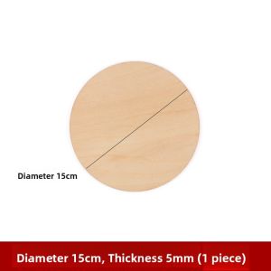 Hand-Painted DIY round Wood Slice Thin Plywood Material for Craft Making Beech Wood Board Art Painting Tool Accessories
