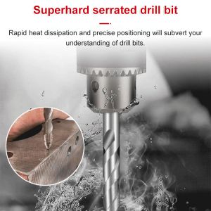 Serrated Ceramic Drill Bit with Four Edges Marble Concrete Special Electric Drill Alloy Overlord Drill Bits