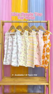 BigboxPH Kids Cotton Sando Top for Girls 1-8 Years Old