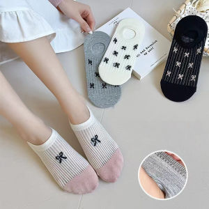 【♡Lovely girls house♡】4Pairs White Socks Japanese Bowknot Socks Lace Jk Socks for Women Girls