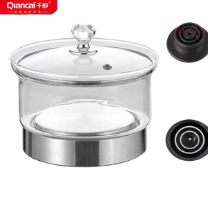 Thermocook Electric Glass Water Kettle Embedded Single Double Hole Tea Table Air Heating Tea Boiler with Automatic Water Supply And Overheat Protection