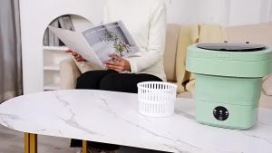 Máy giặttự động gấp gọn cho học sinh thiết bị giặt đồ lót và tất thiết bị giặt đa năng