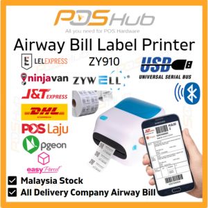 Zywell Barcode Label Airway Bill Printer ZY910 USB+LAN+Serial / USB+Bluetooth Epson Printer L810 Zt410 Printer Oki C911 Printer 910 Printer Ink Logitech C910 - Lazada