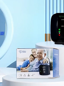 [😀SG Ready Stock]Rechargeable Wrist Blood Pressure Monitor Touch Control Multi-Language Voice Broadcast