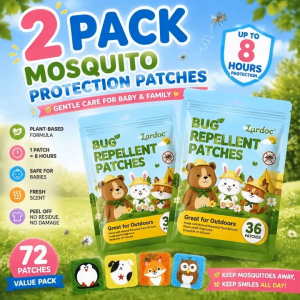 72pcs Anti‑Mosquito Sticker Cartoon Insect Repellent Patches Non‑Toxic Citronella Stickers Safe For Newborn Baby For Home Indoor And Outdoor Use