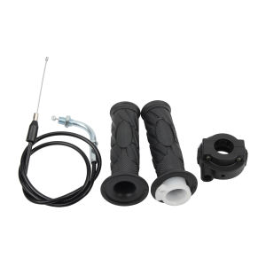 22mm Universal Motorcycle 7/8" Throttle Twist Grip Set With Throttle Cable For GY6 50cc-150cc ATV Dirt Bike Motocross Scooter