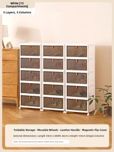 Foldable Transparent Shoe Organizer Box