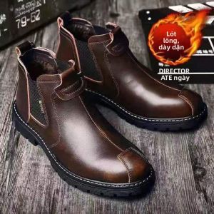 JIFANPAUL | Giày Chelsea Kiểu Đồ Vintage Anh Ấm Áp