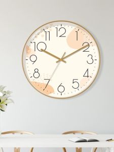 Đồng Hồ Treo Tường Tối Giản Hiện Đại Phòng Khách Đồng Hồ Treo Trang Trí Thời Trang Sành Điệu Đơn Giản Thiết Kế Hoạt Động Bằng Pin Nhựa Tròn Sang Trọng