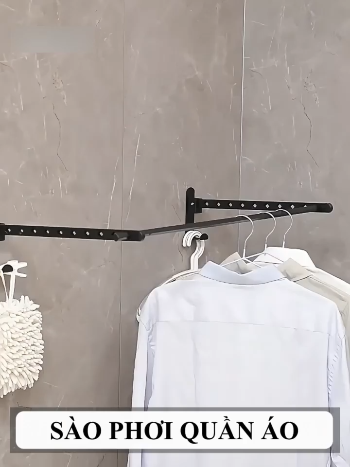 Gắn Tường Thép Carbon Thanh/Thép Carbon Thanh Sào Phơi Quần Áo Dán Tường/Giá Treo Quần Áo/Thanh Treo Quần Áo