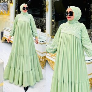 REALPICT COD DRESS SHAKILA VOL 2 FREE FASMINA BY SITI ASOPUROH BAHAN CERUTY BABYDOLL IMPORT MIX TILE BORDIR APLIKASI PAYET SWAROSKY TERMURAH BEST SELLER TANGAN PERTAMA KONVEKSI / PRINTING / MOTIF PREMIUM GAMIS PESTA RATUGAMISJKRT