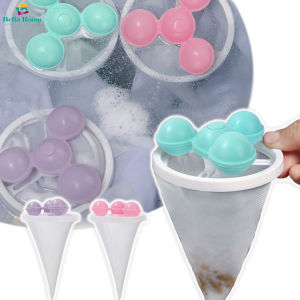 Reusable Washing Machine Filter Bag CIeaning Balls Floating Pet Fur Lint Hair Catcher Remove Dirt Collection Mesh Filter Pouch